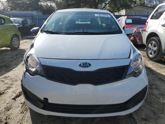 KNADM4A38F6443554 - 2015 KIA RIO LX WHITE photo 5