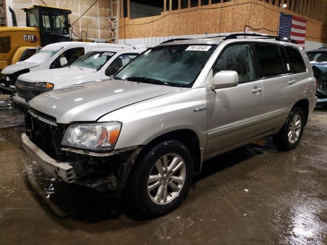 JTEHW21A570036230 - 2007 TOYOTA HIGHLANDER HYBRID SILVER photo 1