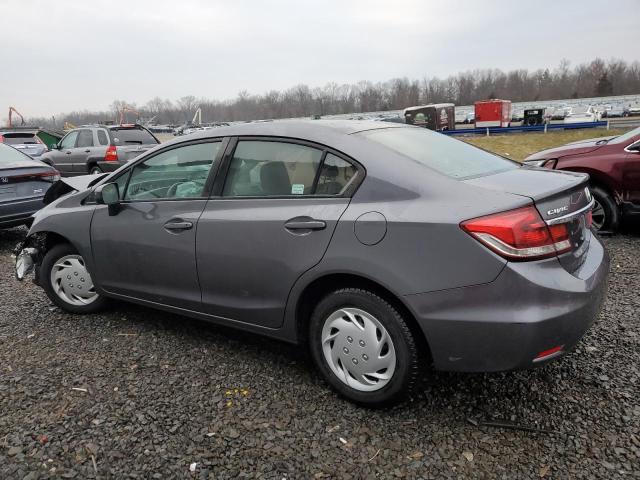 2HGFB2F50FH504783 - 2015 HONDA CIVIC LX GRAY photo 2