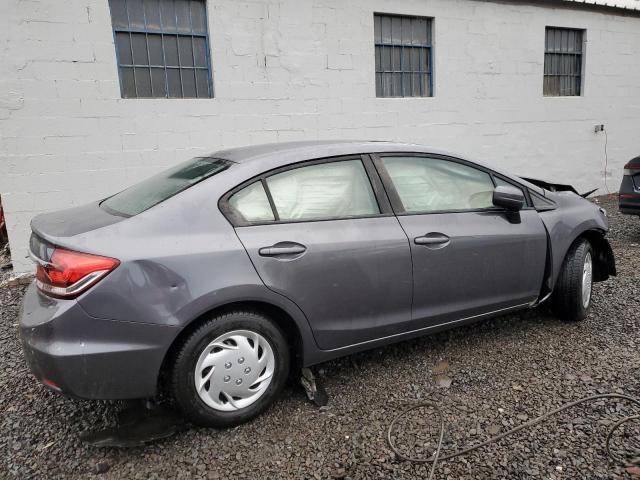 2HGFB2F50FH504783 - 2015 HONDA CIVIC LX GRAY photo 3