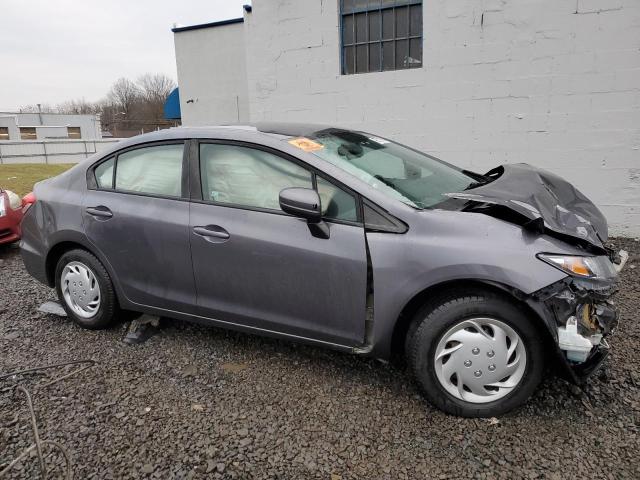 2HGFB2F50FH504783 - 2015 HONDA CIVIC LX GRAY photo 4