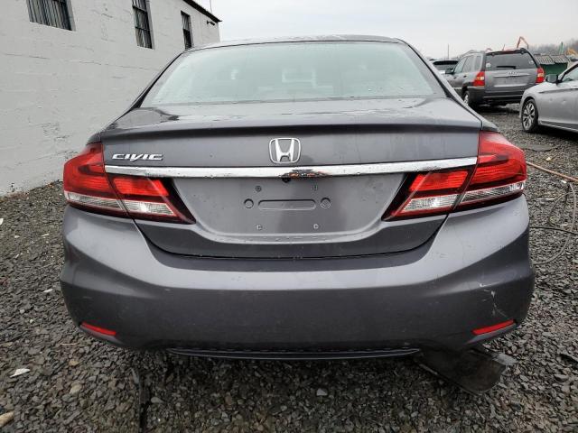 2HGFB2F50FH504783 - 2015 HONDA CIVIC LX GRAY photo 6