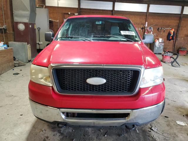 1FTPX14506NA82295 - 2006 FORD F150 RED photo 5