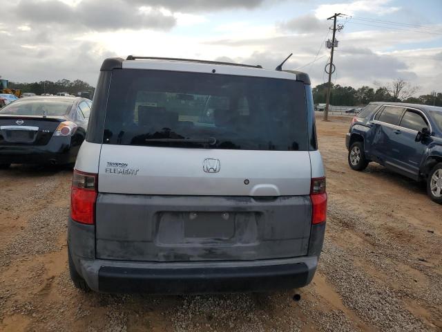 5J6YH28544L017387 - 2004 HONDA ELEMENT EX GRAY photo 6