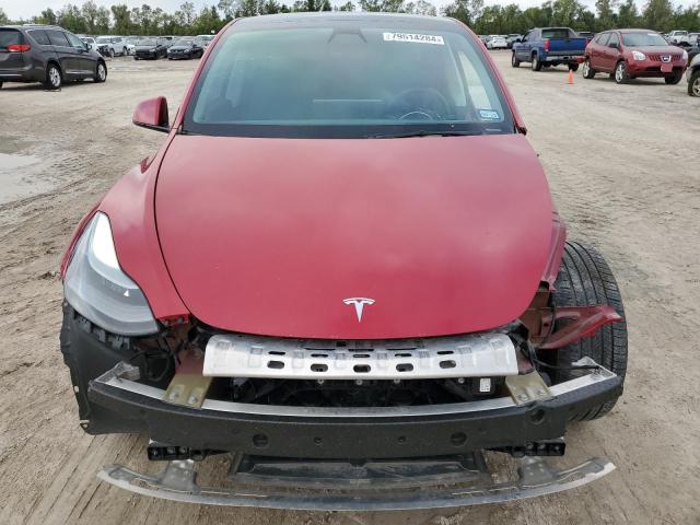 7SAYGDEF0NF468373 - 2022 TESLA MODEL Y RED photo 5