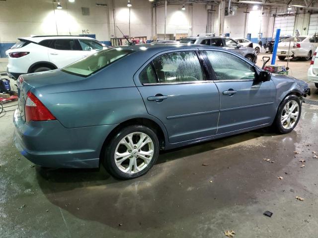 3FAHP0HA4CR353458 - 2012 FORD FUSION SE BLUE photo 3