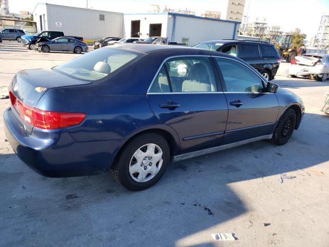 3HGCM56455G708838 - 2005 HONDA ACCORD LX BLUE photo 3