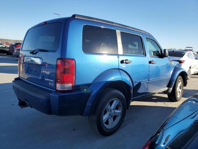 1D8GT58K89W534027 - 2009 DODGE NITRO SLT BLUE photo 3