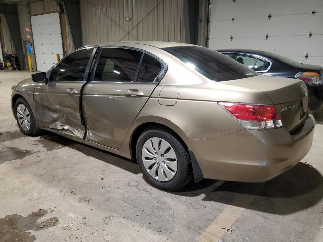 1HGCP263X9A038379 - 2009 HONDA ACCORD LX GOLD photo 2