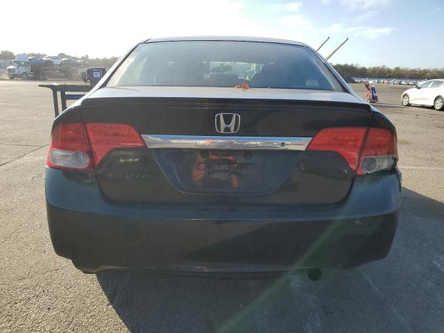 2HGFA16639H336471 - 2009 HONDA CIVIC LX-S BLACK photo 6