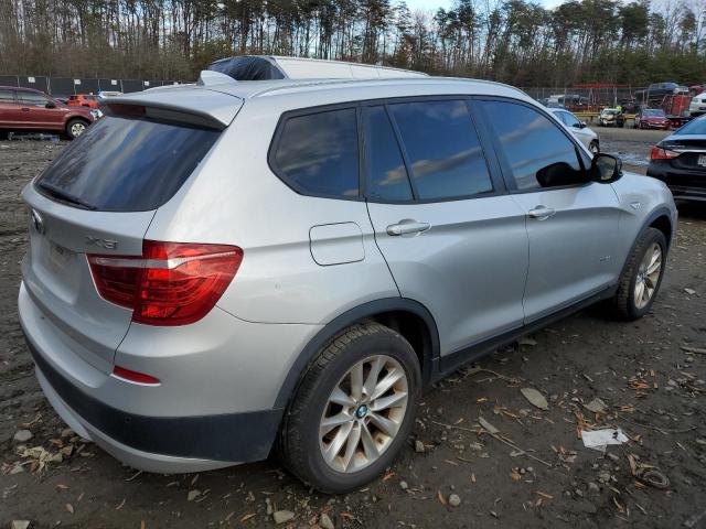 5UXWX9C52D0A24325 - 2013 BMW X3 XDRIVE28I SILVER photo 3