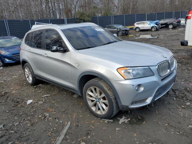 5UXWX9C52D0A24325 - 2013 BMW X3 XDRIVE28I SILVER photo 4