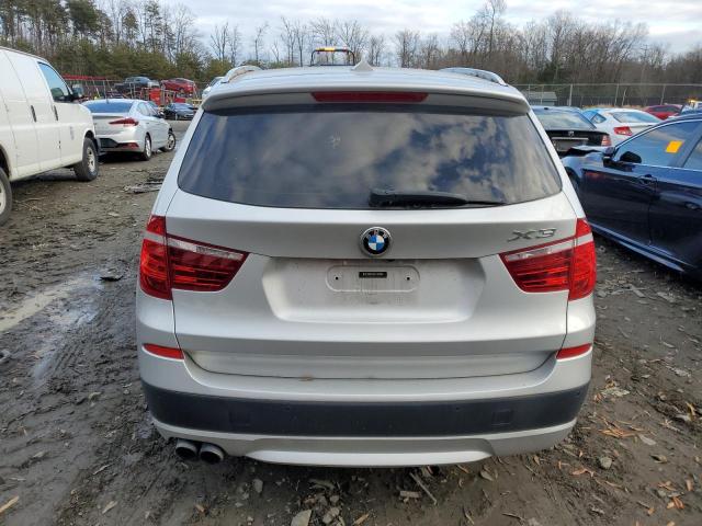 5UXWX9C52D0A24325 - 2013 BMW X3 XDRIVE28I SILVER photo 6