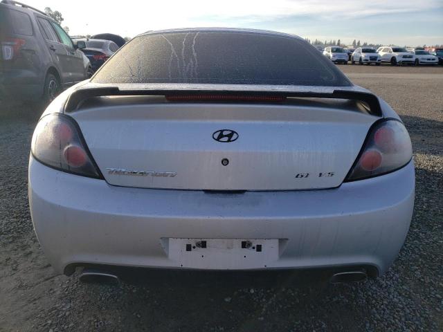 KMHHN66F88U276817 - 2008 HYUNDAI TIBURON GT SILVER photo 6