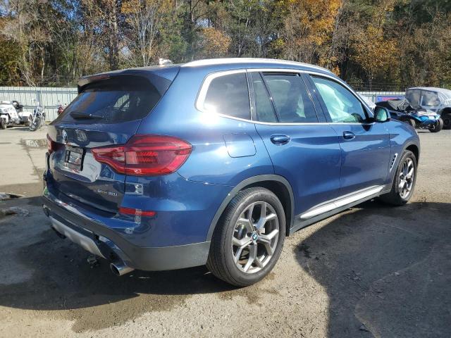 5UXTY3C07L9B67735 - 2020 BMW X3 SDRIVE30I BLUE photo 3