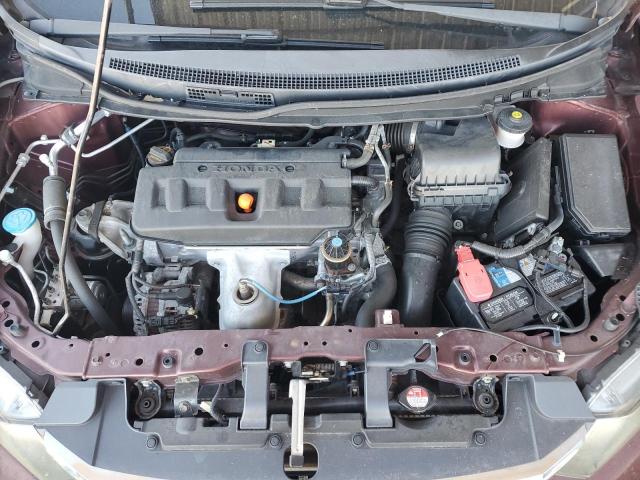 19XFB2F52CE079458 - 2012 HONDA CIVIC LX MAROON photo 11