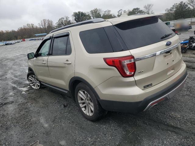 1FM5K7D85HGD09874 - 2017 FORD EXPLORER XLT BEIGE photo 2