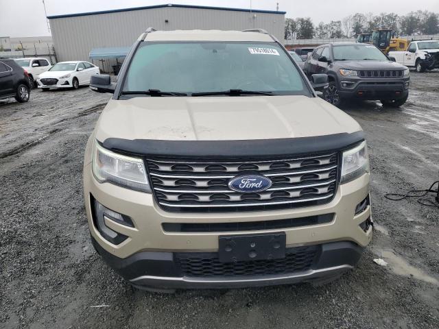 1FM5K7D85HGD09874 - 2017 FORD EXPLORER XLT BEIGE photo 5