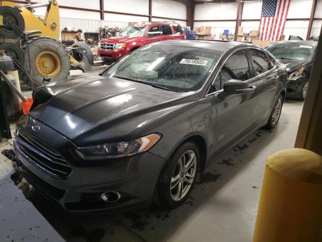 3FA6P0SUXGR183090 - 2016 FORD FUSION TITANIUM PHEV GRAY photo 1