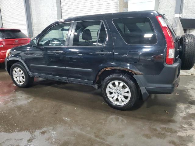 JHLRD78886C048807 - 2006 HONDA CR-V EX BLACK photo 2