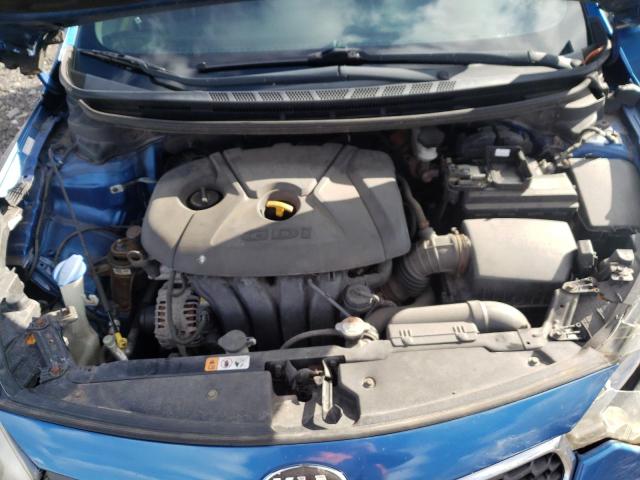 KNAFZ4A89E5101833 - 2014 KIA FORTE EX BLUE photo 11