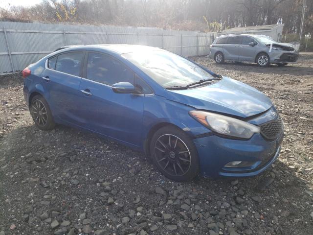 KNAFZ4A89E5101833 - 2014 KIA FORTE EX BLUE photo 4