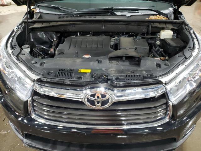 5TDJKRFH5GS502588 - 2016 TOYOTA HIGHLANDER XLE BLACK photo 12