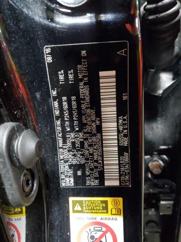 5TDJKRFH5GS502588 - 2016 TOYOTA HIGHLANDER XLE BLACK photo 13