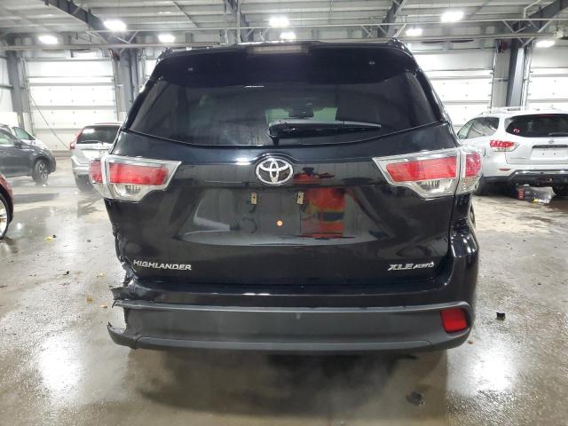 5TDJKRFH5GS502588 - 2016 TOYOTA HIGHLANDER XLE BLACK photo 6