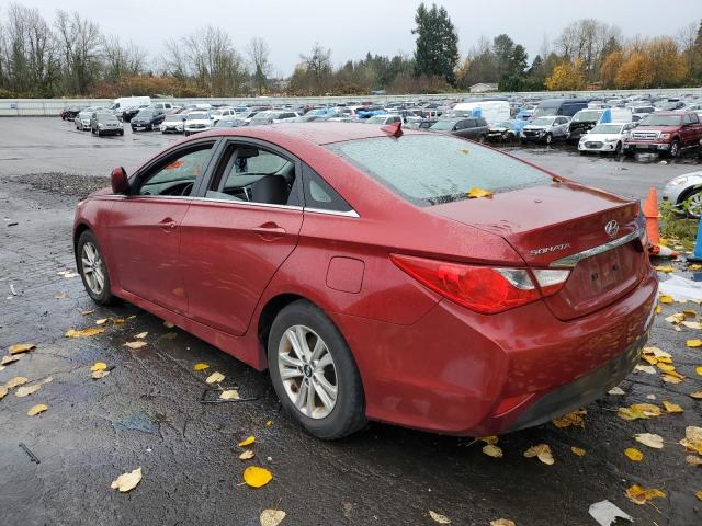 5NPEB4AC7EH933775 - 2014 HYUNDAI SONATA GLS BURGUNDY photo 2