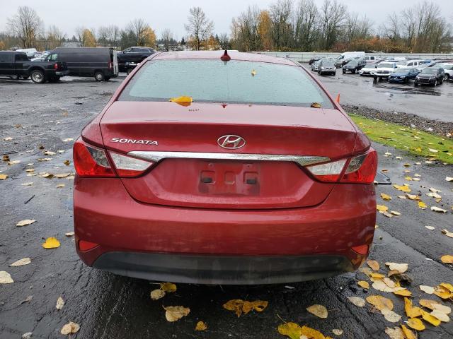 5NPEB4AC7EH933775 - 2014 HYUNDAI SONATA GLS BURGUNDY photo 6