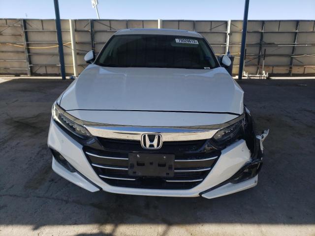 1HGCV1F57NA011670 - 2022 HONDA ACCORD EXL WHITE photo 5