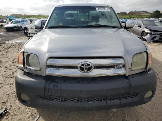 5TBRT34134S443077 - 2004 TOYOTA TUNDRA ACCESS CAB SR5 SILVER photo 5