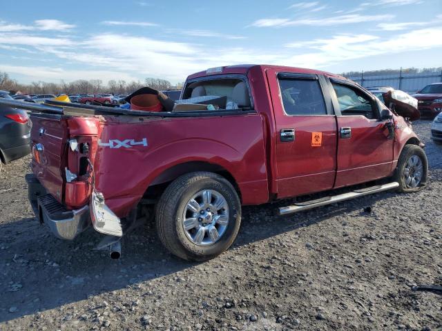 1FTFW1EV2AFC35839 - 2010 FORD F150 SUPERCREW RED photo 3