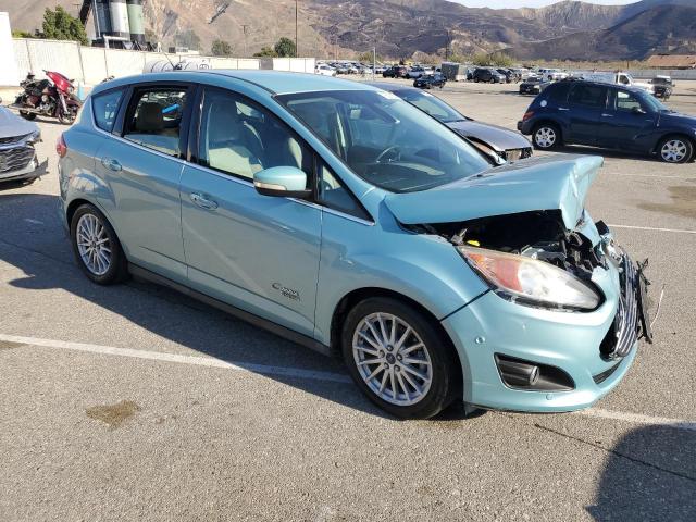 1FADP5CU6EL508445 - 2014 FORD C-MAX PREMIUM TURQUOISE photo 4