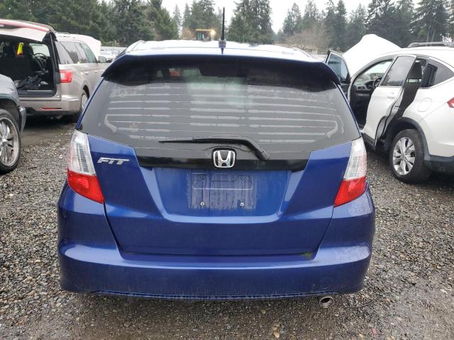 JHMGE8H54CC023703 - 2012 HONDA FIT SPORT BLUE photo 6