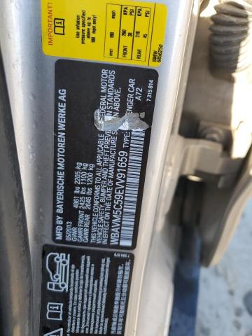 WBAVM5C59EVV91659 - 2014 BMW X1 XDRIVE35I GRAY photo 12