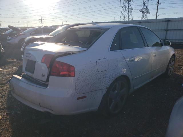 WAUEH78E98A066623 - 2008 AUDI A4 S-LINE 3.2 QUATTRO WHITE photo 3