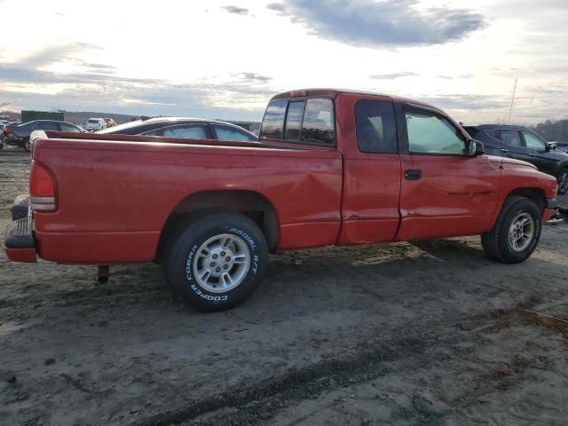 1B7GL22X9XS261184 - 1999 DODGE DAKOTA RED photo 3