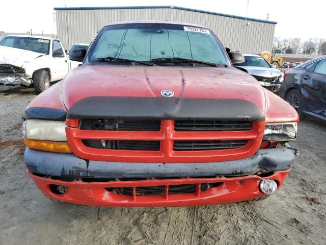 1B7GL22X9XS261184 - 1999 DODGE DAKOTA RED photo 5