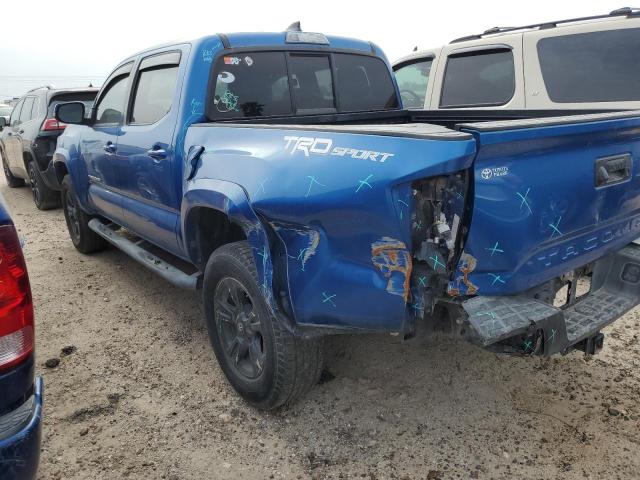 5TFAZ5CN2GX009105 - 2016 TOYOTA TACOMA DOUBLE CAB BLUE photo 2