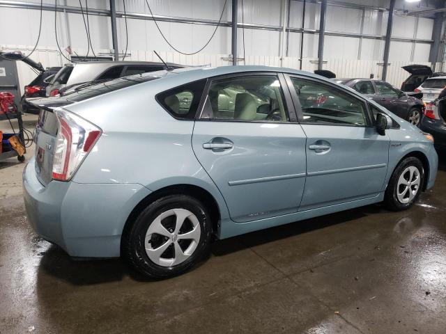 JTDKN3DU3F1893521 - 2015 TOYOTA PRIUS TEAL photo 3