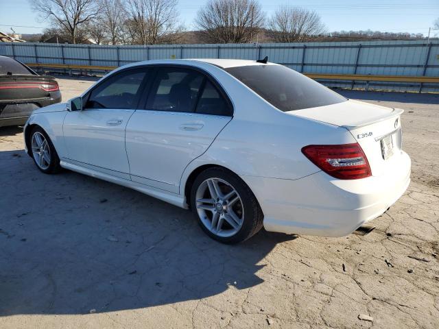 WDDGF5HB4DR264149 - 2013 MERCEDES-BENZ C 350 WHITE photo 2