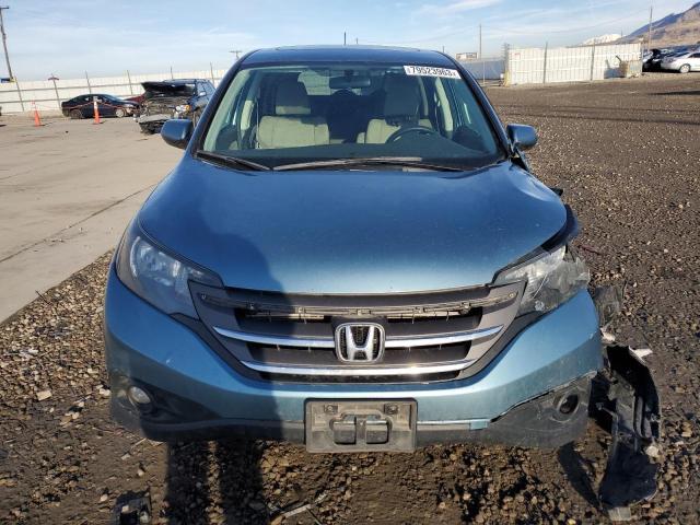 2HKRM4H51EH626959 - 2014 HONDA CR-V EX BLUE photo 5