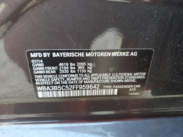 WBA3B5C52FF959642 - 2015 BMW 328 XI SULEV GRAY photo 12