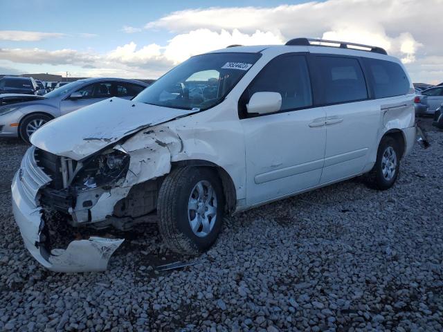 KNDMB233286263693 - 2008 KIA SEDONA EX WHITE photo 1