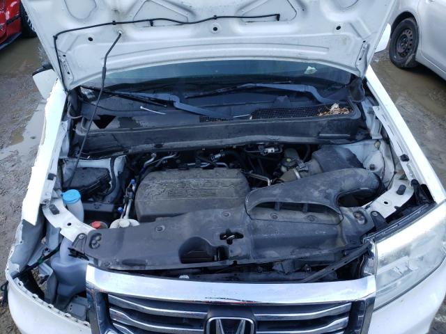 5FNYF3H68DB042984 - 2013 HONDA PILOT EXL WHITE photo 12