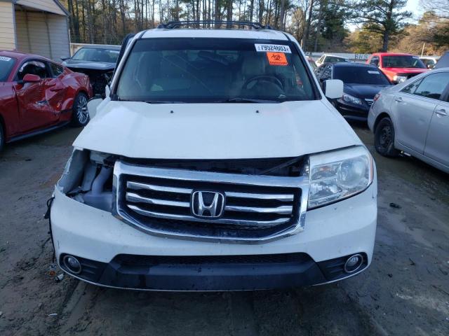 5FNYF3H68DB042984 - 2013 HONDA PILOT EXL WHITE photo 5