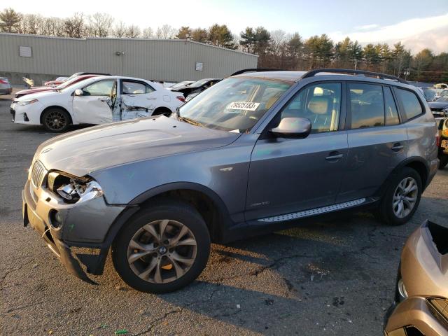 WBXPC9C49AWJ37268 - 2010 BMW X3 XDRIVE30I GRAY photo 1