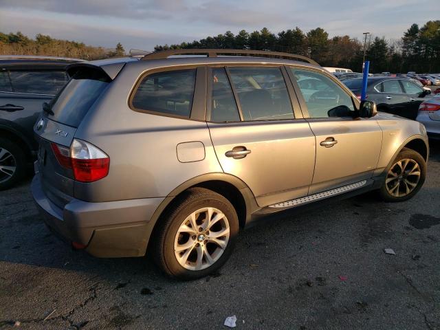 WBXPC9C49AWJ37268 - 2010 BMW X3 XDRIVE30I GRAY photo 3